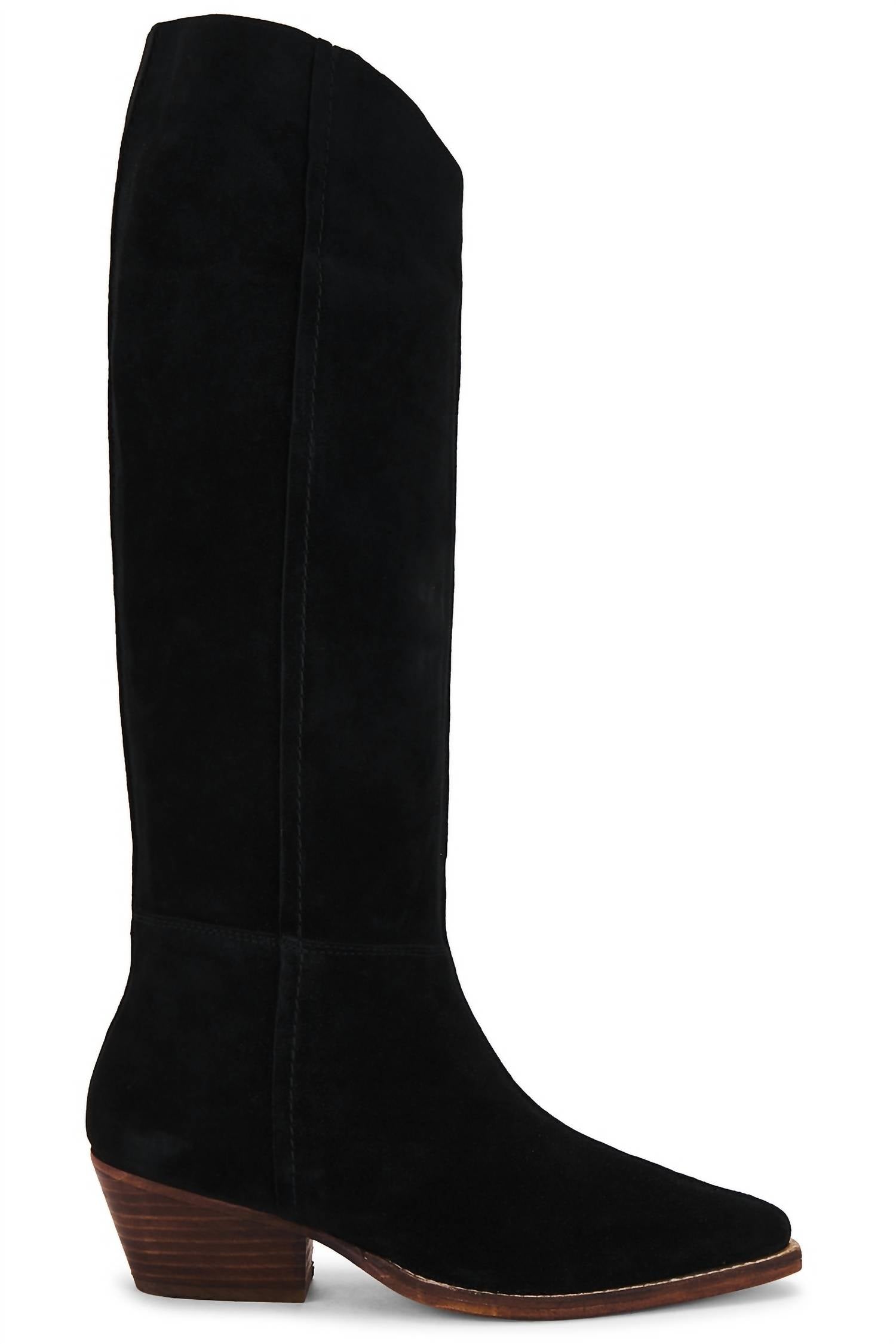 Free People Women's Sway Slouch Boots in black - women's shoe - detail view