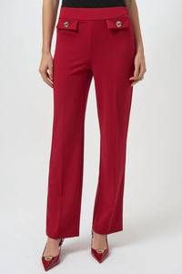 Joseph Ribkoff - Pull On Wide Leg Trouser Pants