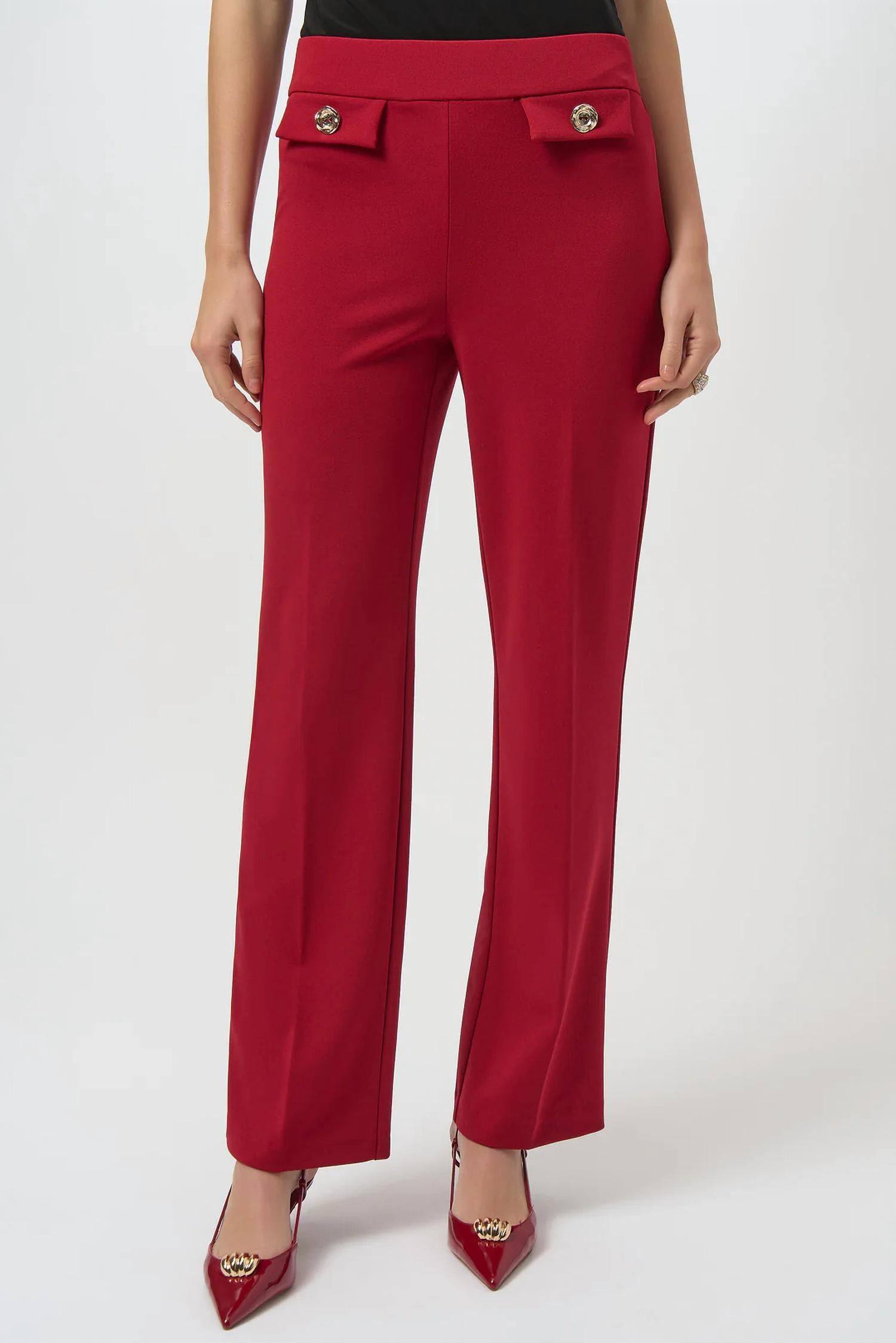 Joseph Ribkoff - Pull On Wide Leg Trouser Pants