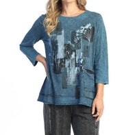 Jess & Jane - Mariposa Mineral Washed Cotton Pocket Top