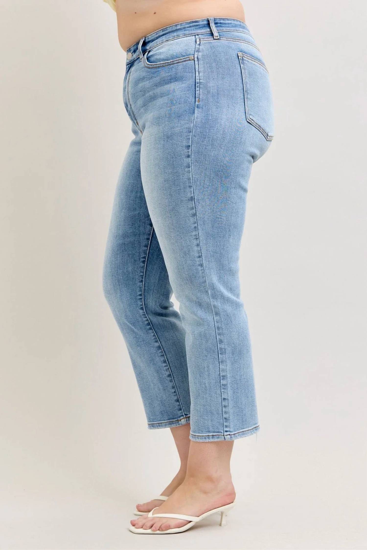 Judy Blue - Women's High Waist Ankle Straight Jeans