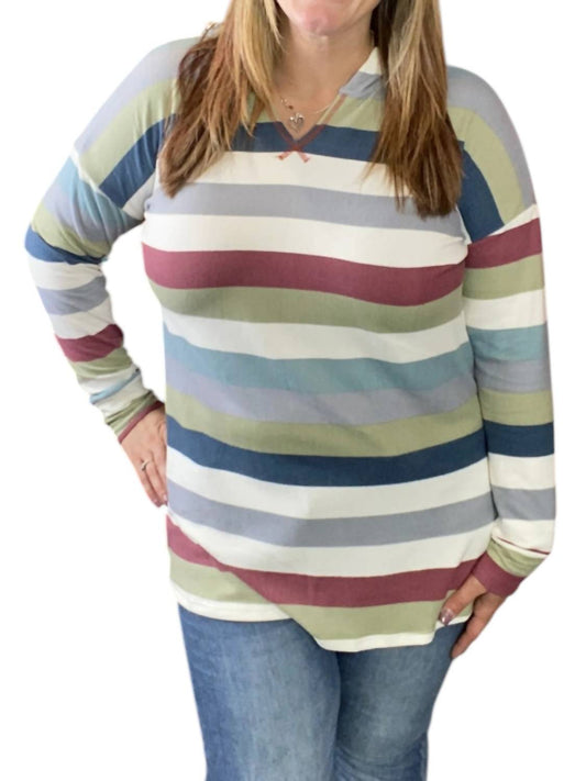 Honeyme - Stripe Hoodie