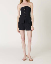 NIA Micro Tailored Short in blue - women's shorts