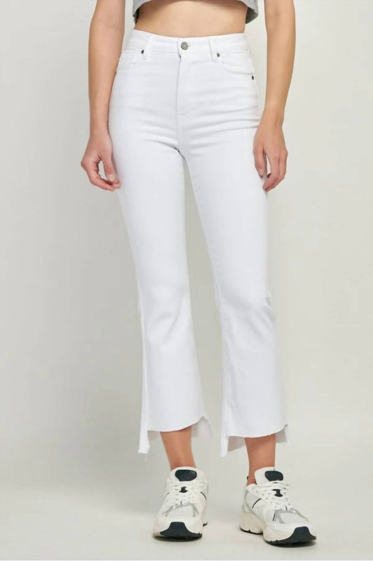 Hidden - Women's Happi Crop Flare Step Hem Jeans