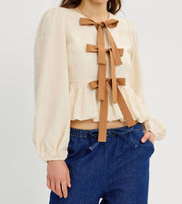 Idem Ditto - Camilla Bow Front Blouse