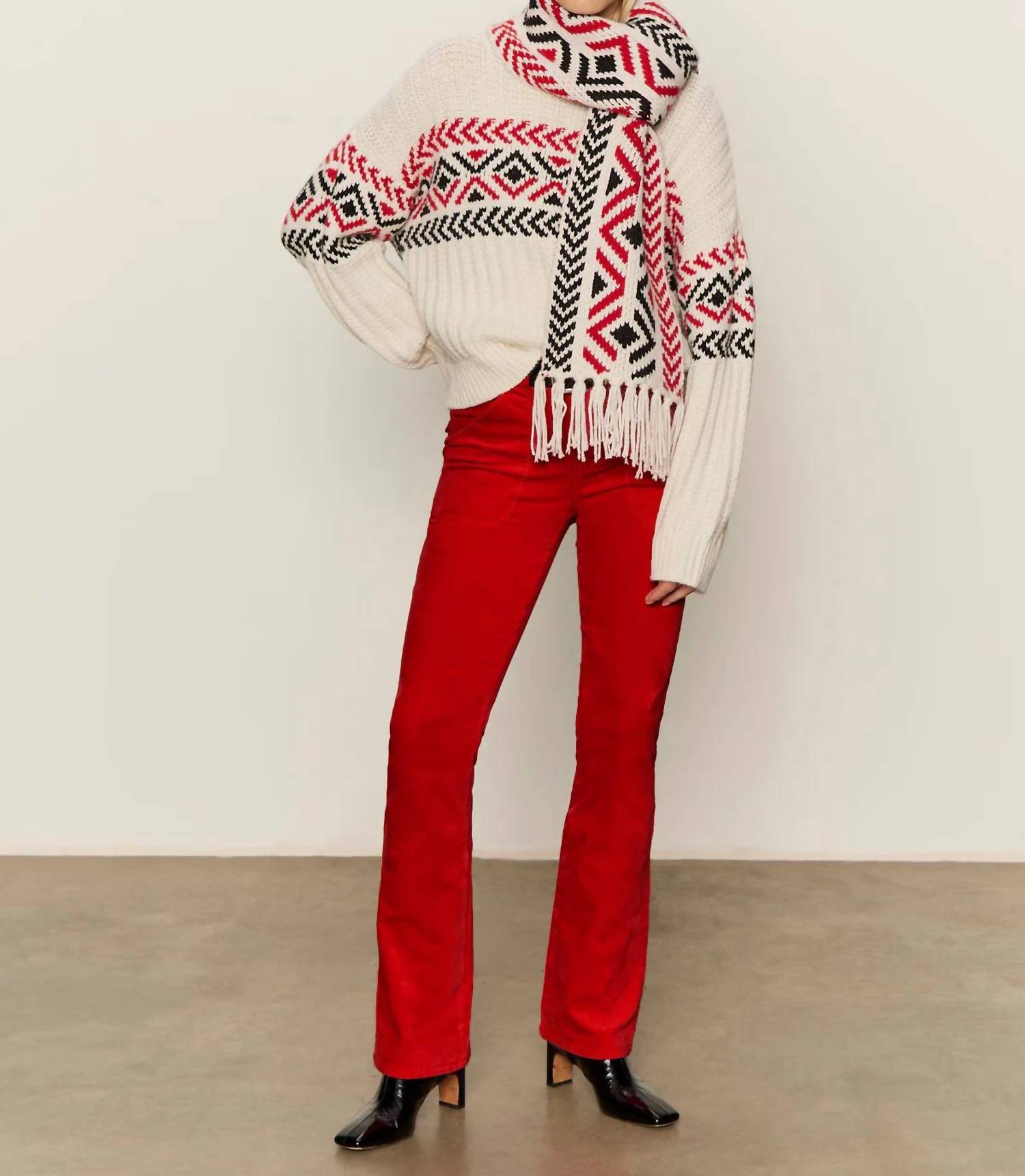 Sanctuary Send It Sweater in chalk multi 1 - women's sweater - view 5