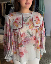 -Bl^Nk- - Tiara Volume Sleeves Top