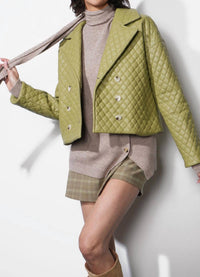 Greylin - Sandra Quilted Vegan Leather Jacket