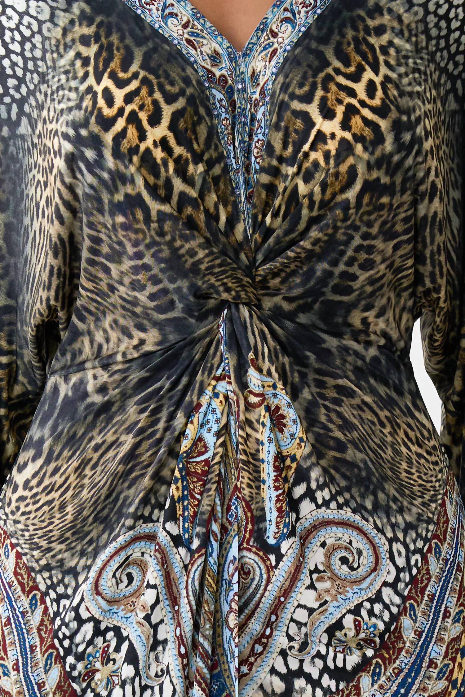 Camilla Twist Front Dress in istanbul animalia - women's dress - view 4