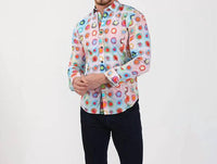 Eight X - Modern Colorful Print Shirt