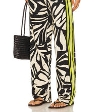 LE SUPERBE BOHEMIAN RHAPSODY BEACH BOXER PANTS in zebra leaf - women's pants - alternate view