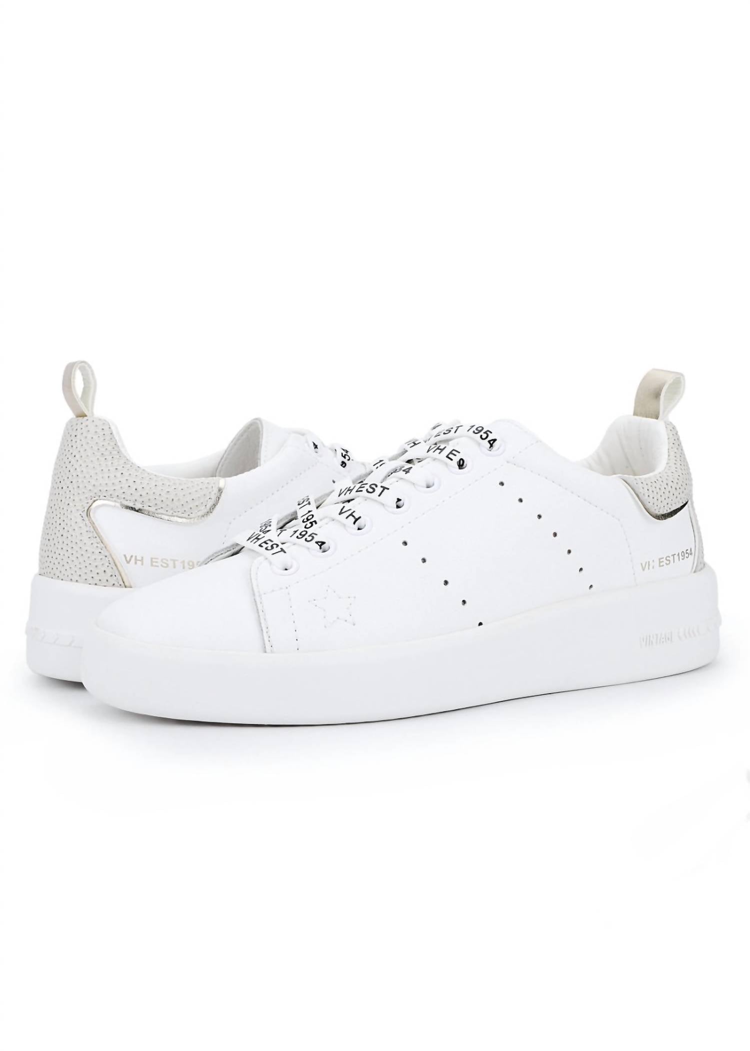 Vintage Havana - Women's Pebbled Tab Sneakers