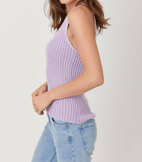 Mystree - Washed Sweater Tank Top