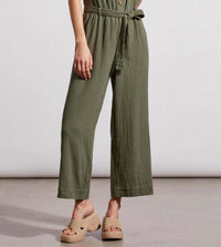 Tribal - Cotton Button Front Jumpsuit