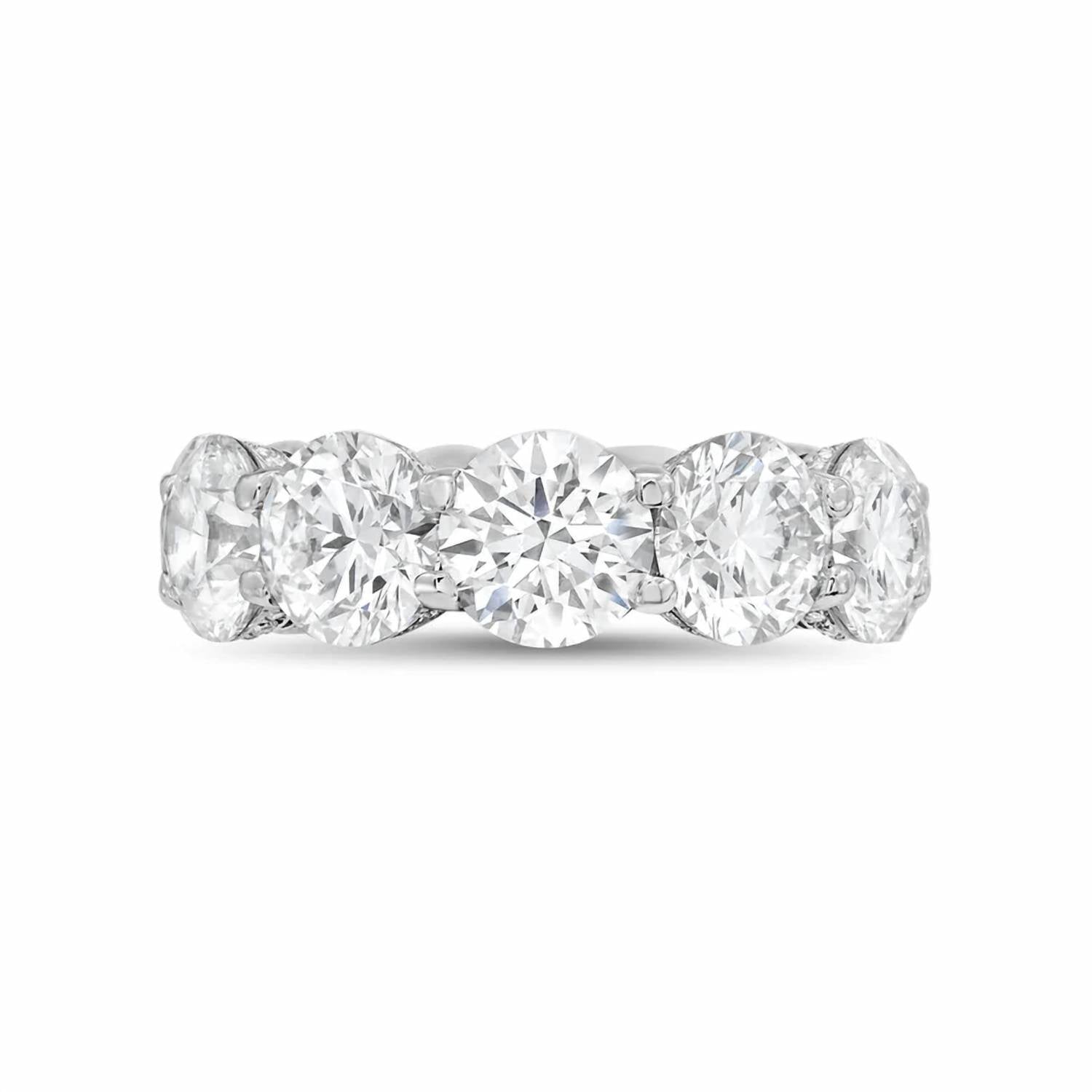 Diana M Jewels - Women's Round Lab-Grown Diamond Eternity Band (8.00 Ct) - Elegant Plus