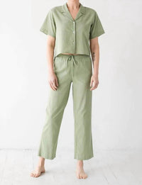 Salua - Woven High Waisted Pants