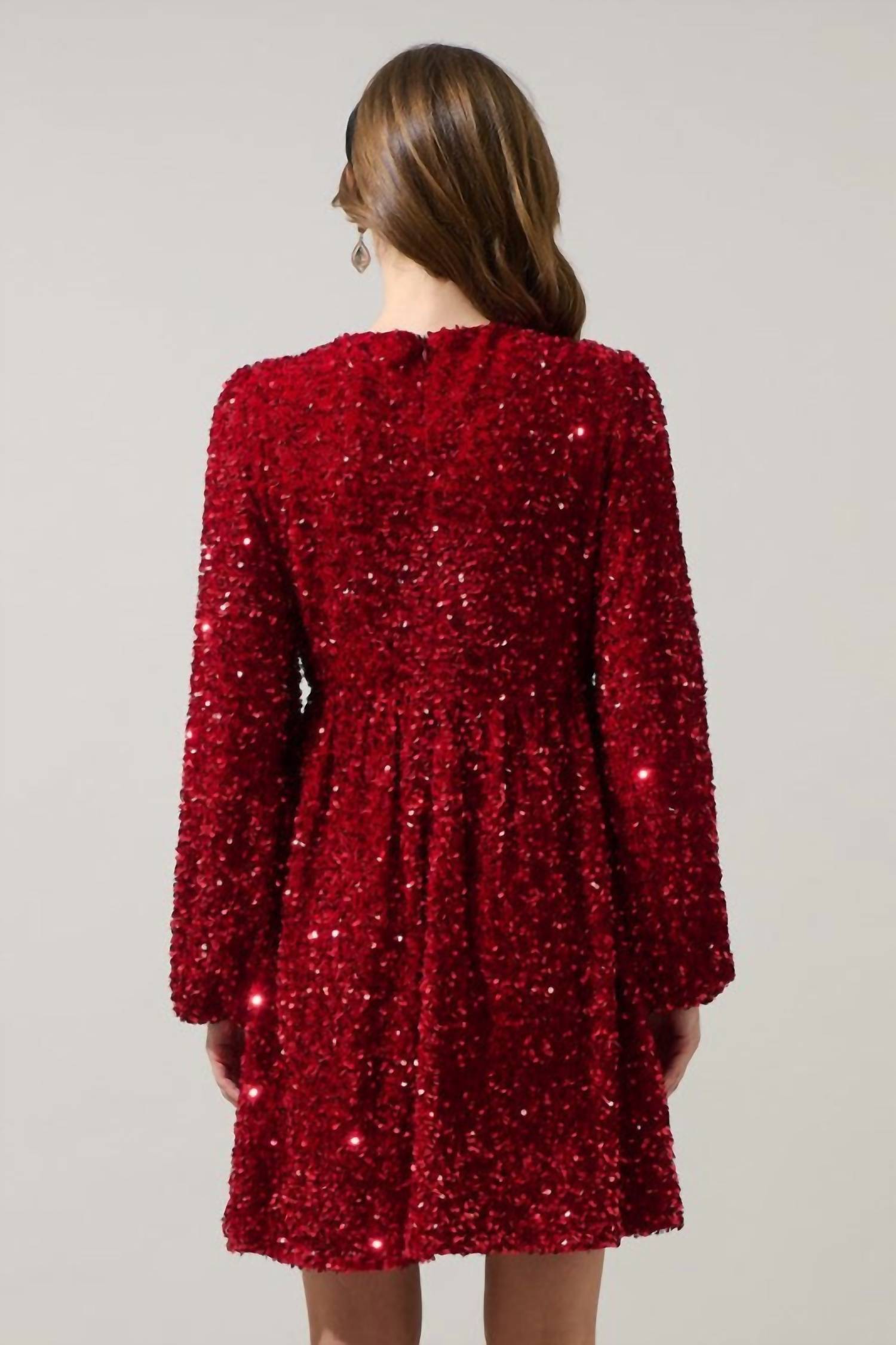 Sugarlips - Darla Sequin Glow Bow Mini Dress