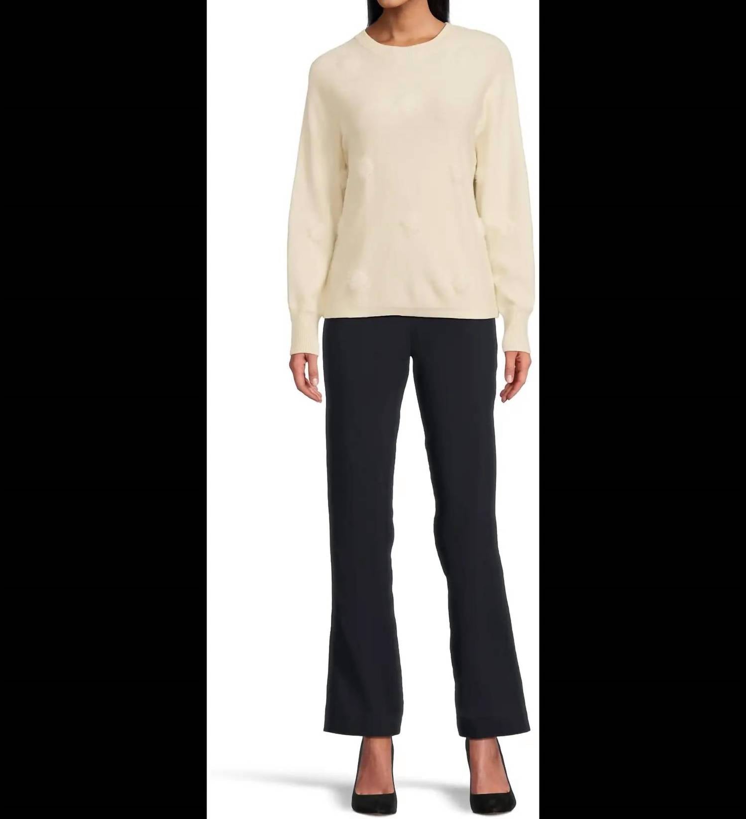 Elliott Lauren - On The Dot Long Sleeve Crew Neck Sweater