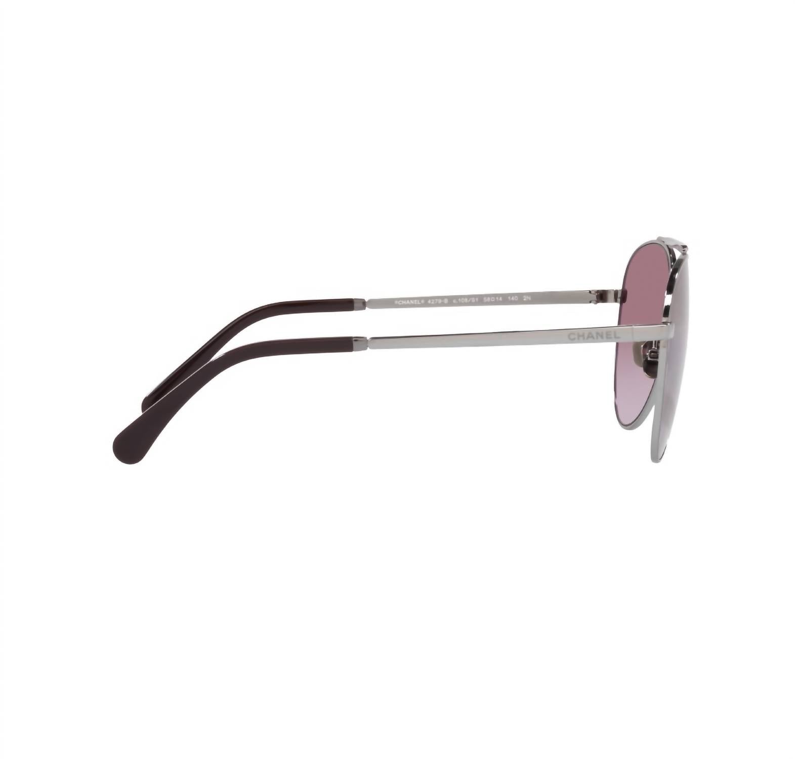 Chanel - Women's Aviator Non Polarized Sunglasses 4279b - C108s1