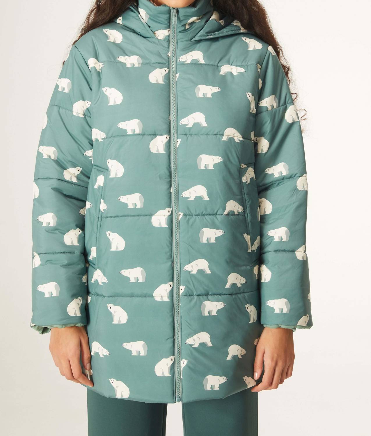 Compania Fantastica - Polar Bear Print Coat