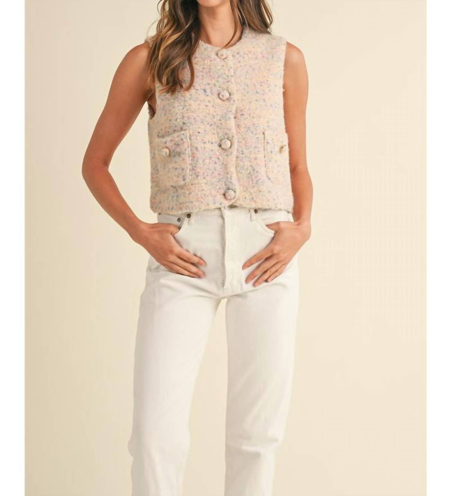 Mable - Button Down Sweater Vest