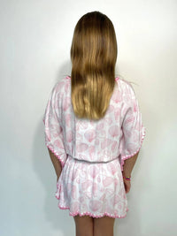 SKEMO Girls' Crystal Code Butterfly Dress in pink - kids' dress - detail view