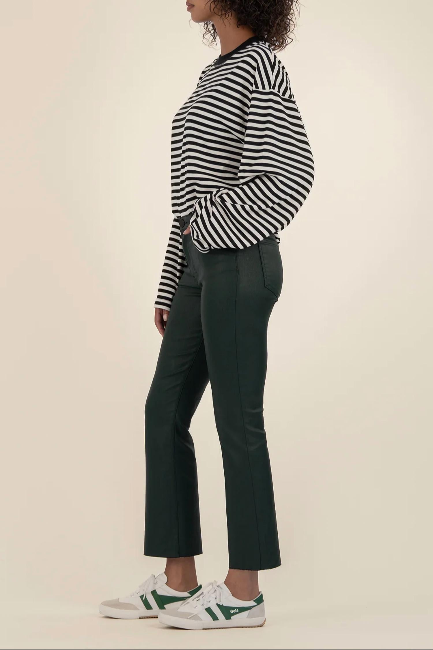 Kut From The Kloth - Kelsey Coated High Rise Ankle Flare Pants