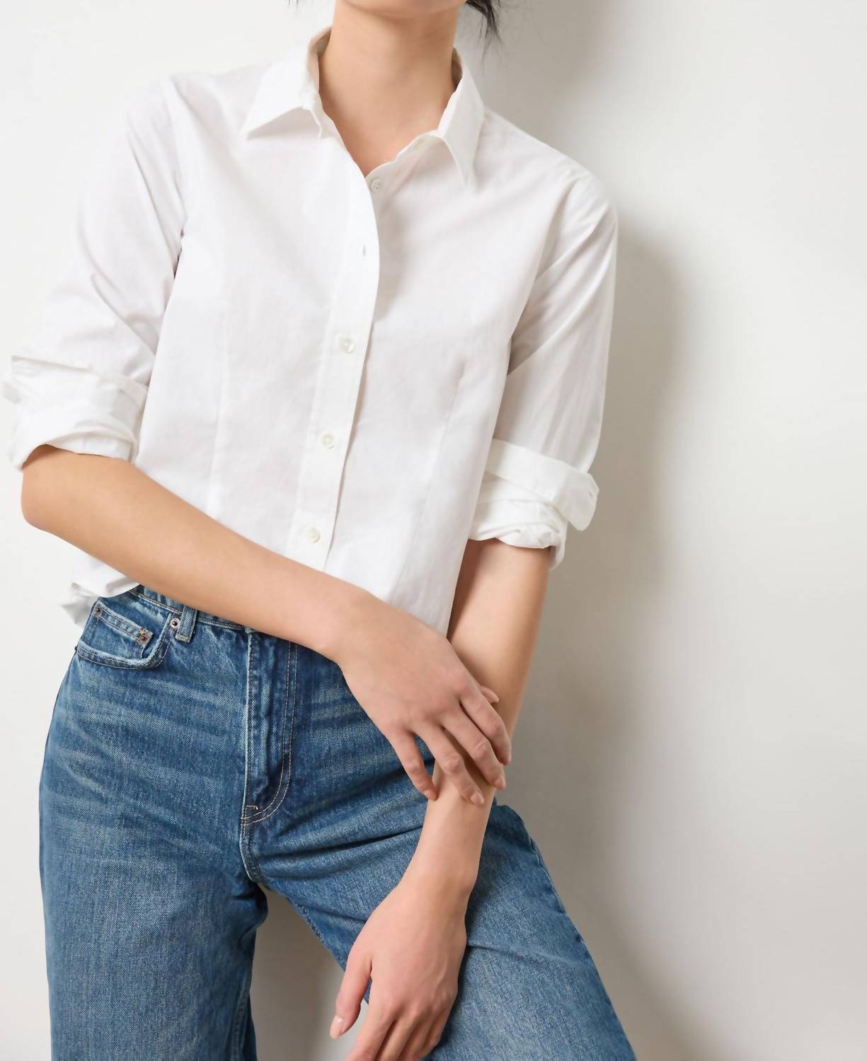 Lilla P - Poplin Slim Button Down Shirt