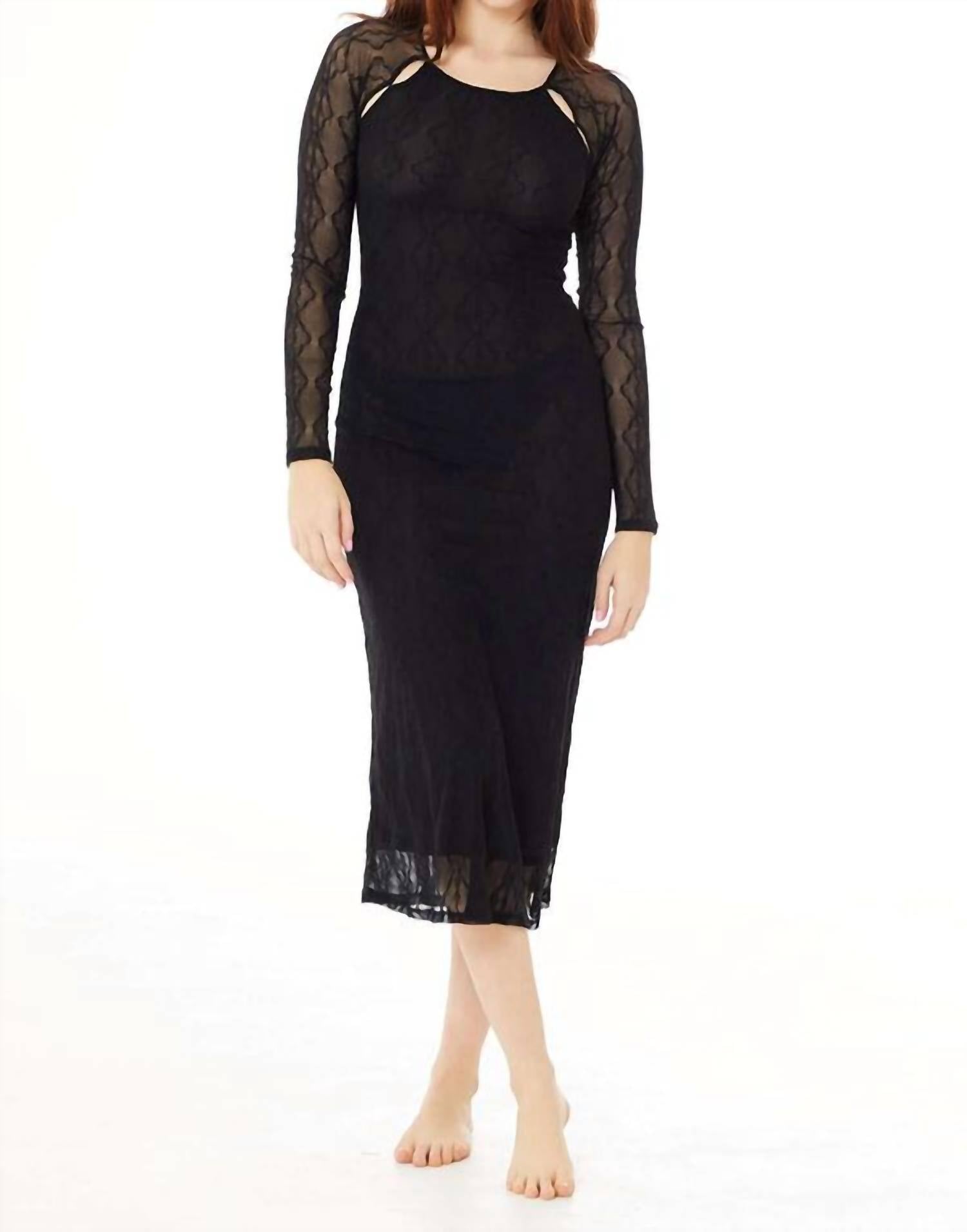 Second Skin By Rd Style - Mariposa Long Sleeve Dress