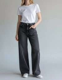 Just Black Denim - Mini Patch Pocket Jeans