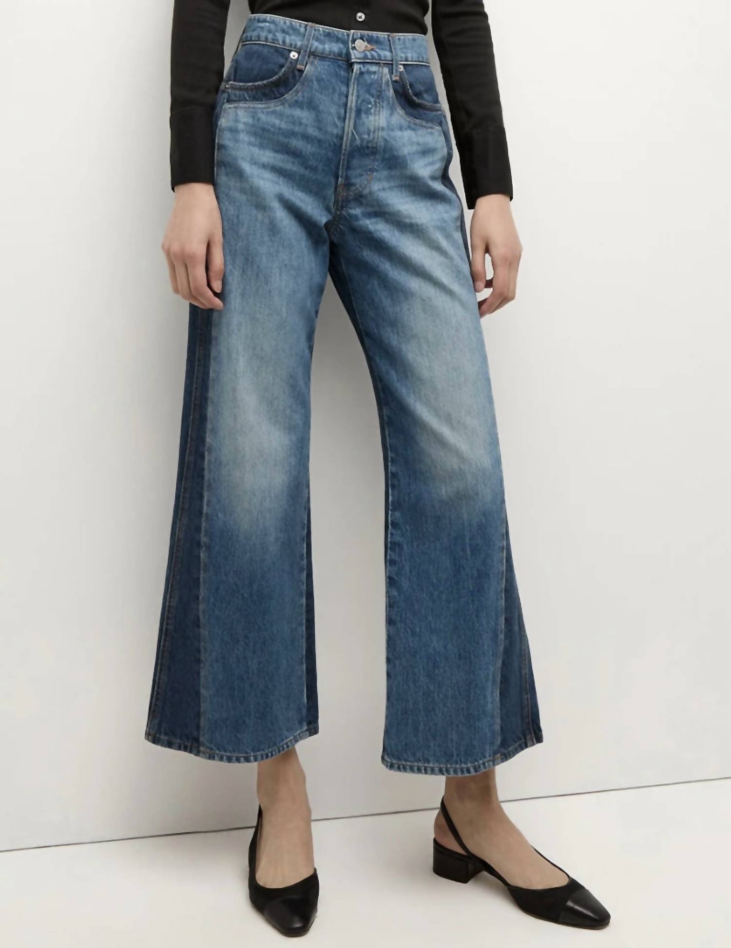 Veronica Beard - TAYLOR CROPPED HIGH RISE WIDE