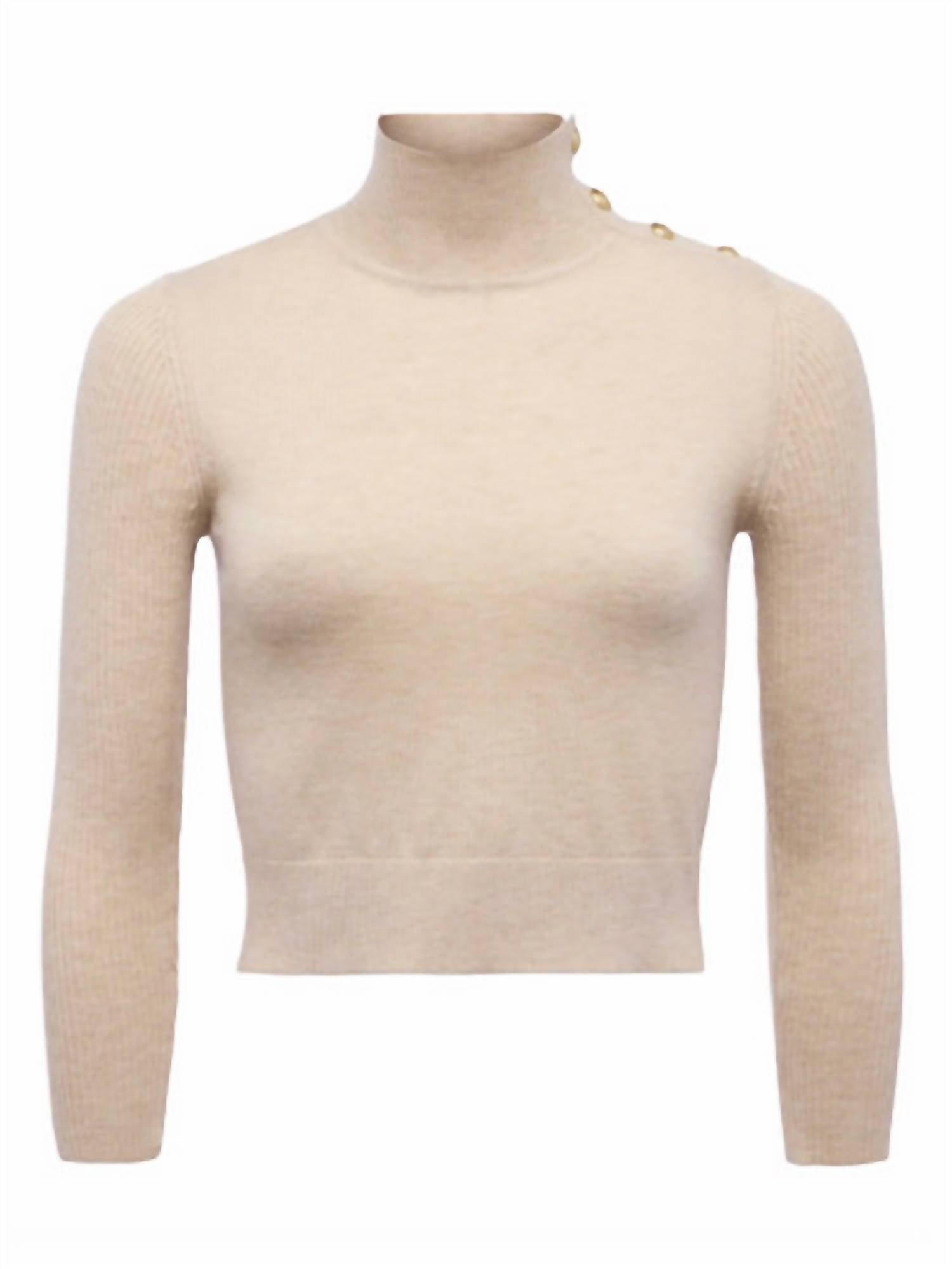 L'Agence - Kamdyn Crop Mock Neck Top