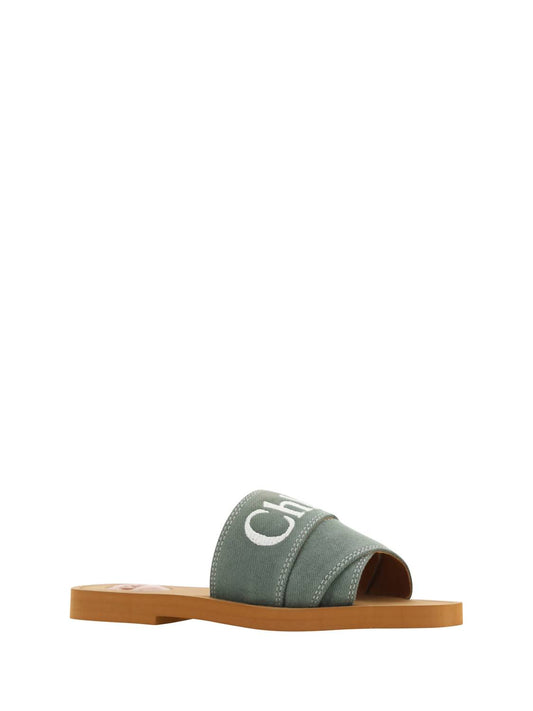 Chloe - Women's Cotton Slides Woody Sandals