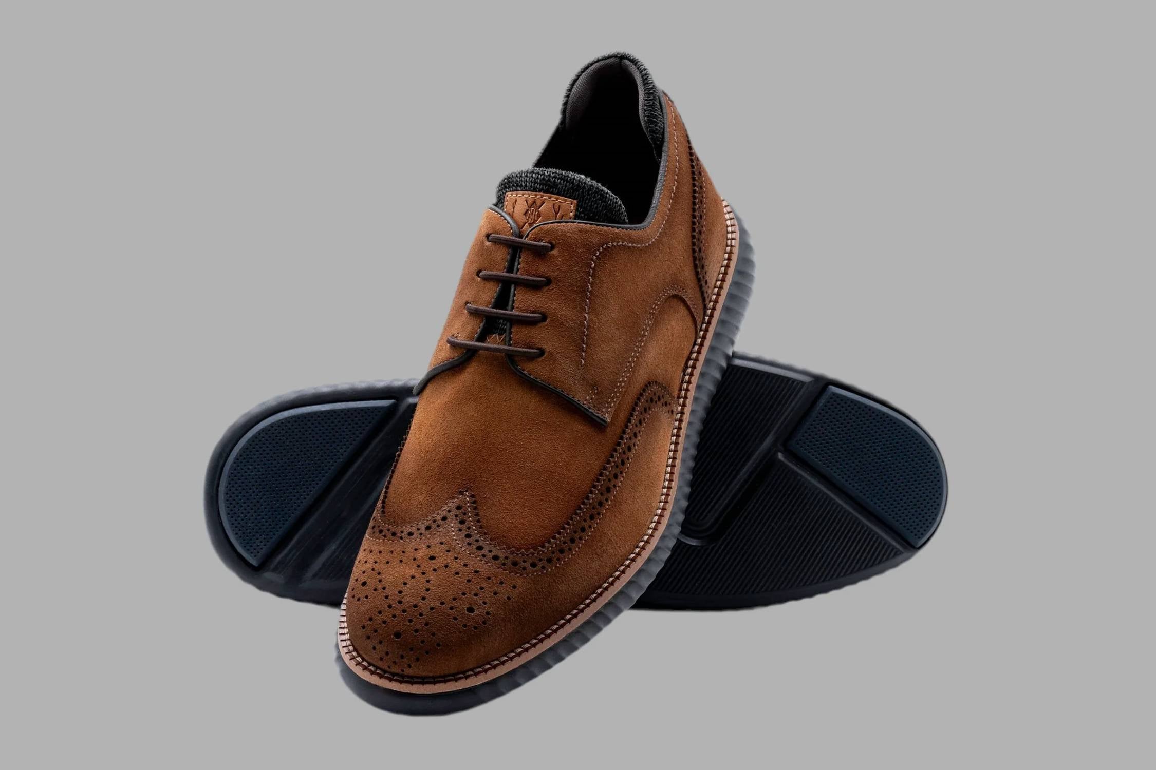 Martin Dingman - Men's Countryaire Suede Wingtip Shoes