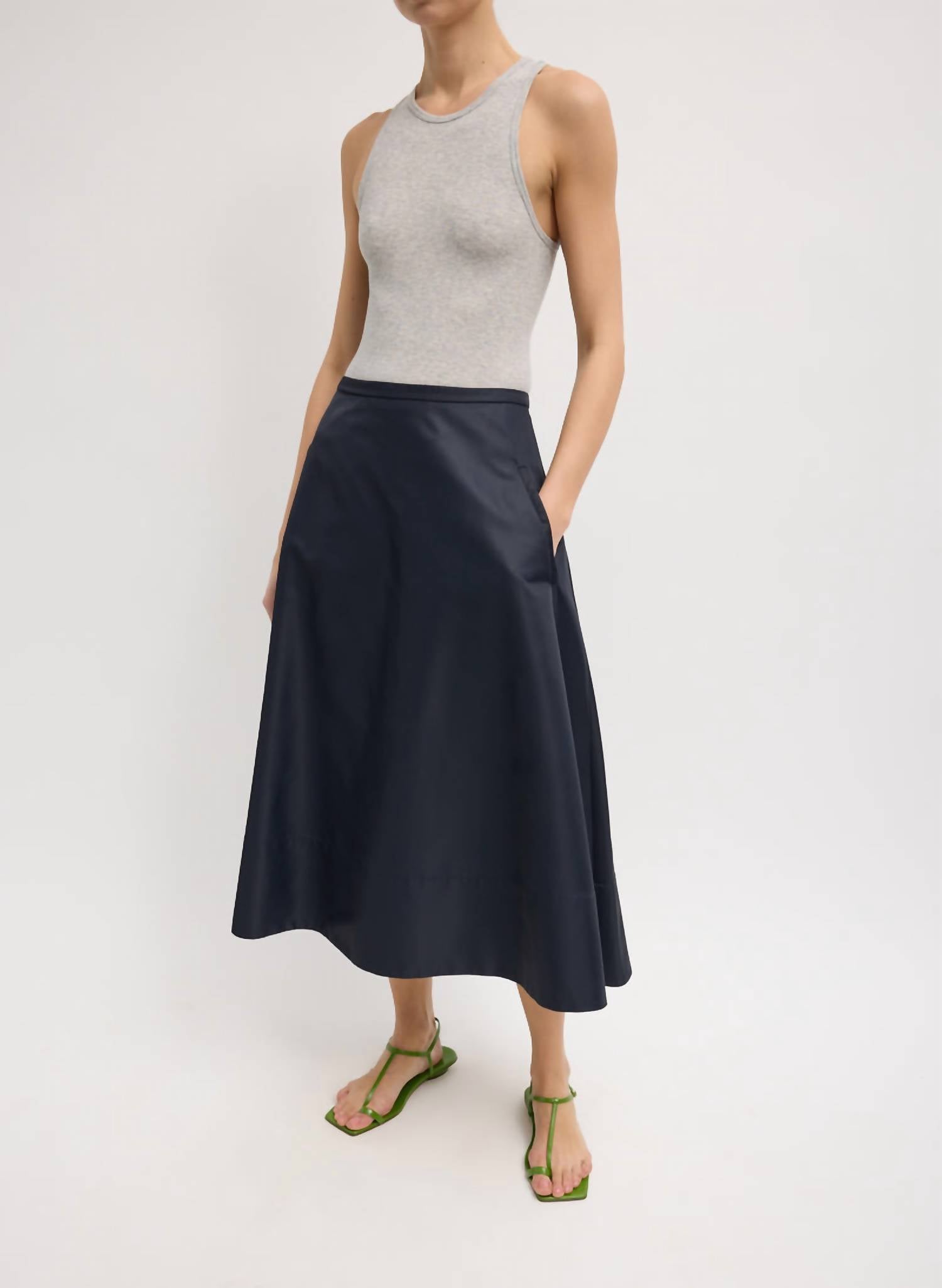 Tibi - Eco Nylon Circle Skirt