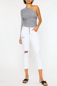 Kancan - Five Pocket Button Fly Mid Rise Jeans