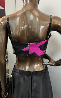 Zinzane - Zinzane Abstract Floral Bandeau and Jacket Set