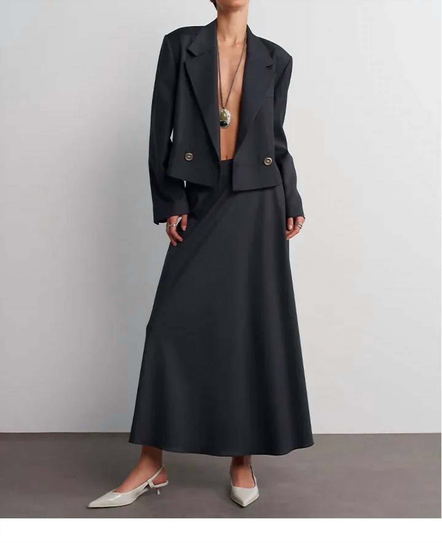 Acaria Studio Guru Crop Blazer in black - women's jacket - view 5