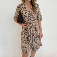 David Cline - Savanna V-neck Tiered Dress