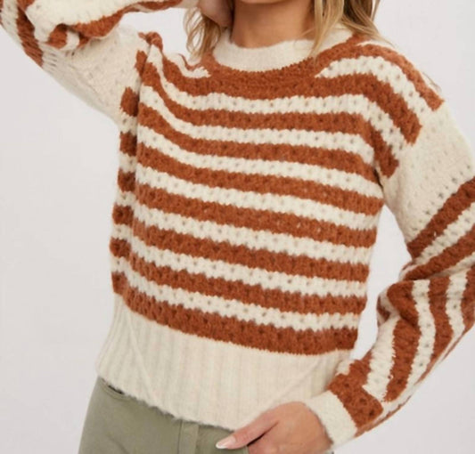 Bluivy - Serena Stripe Openwork Sweater
