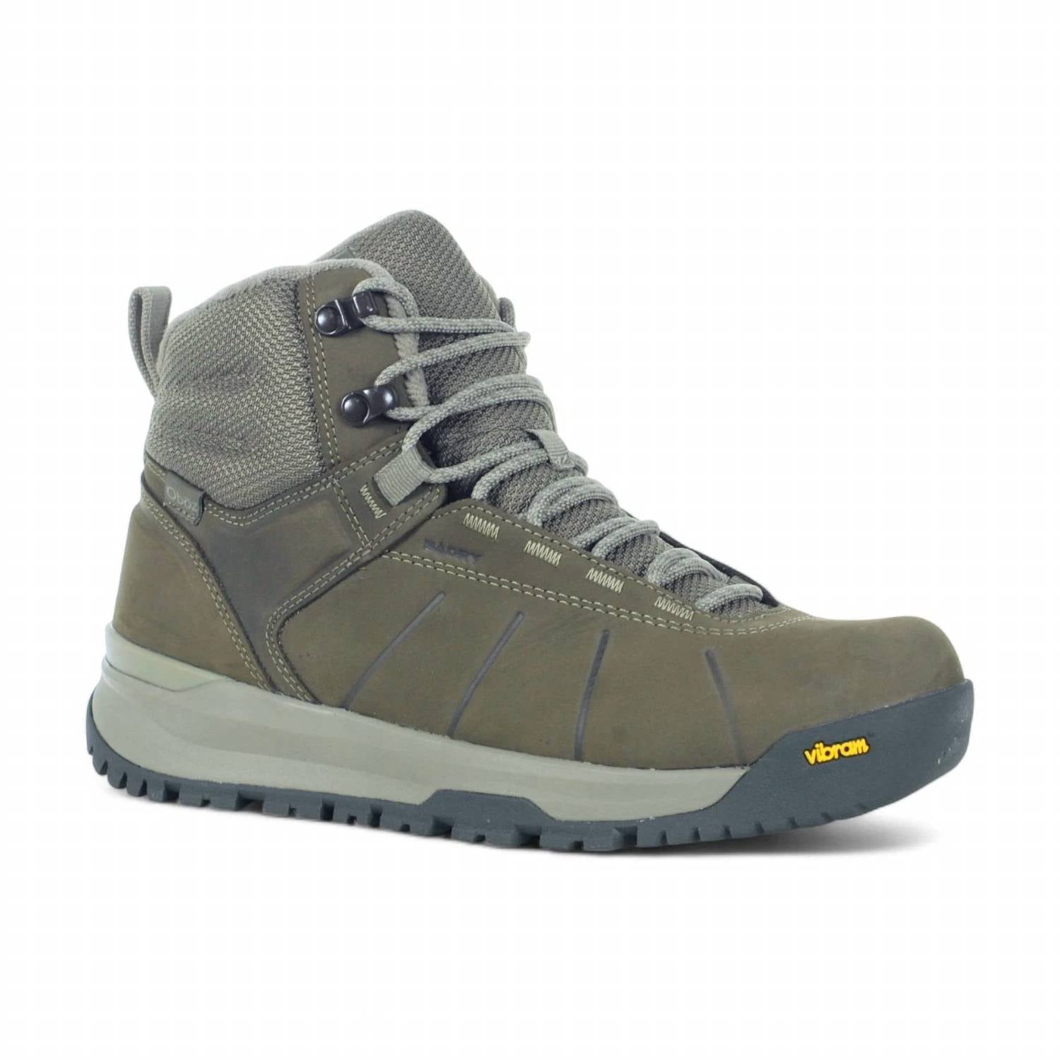 Oboz Men's Andesite Mid Insulated Waterproof Boots in pebble brown - men's shoe