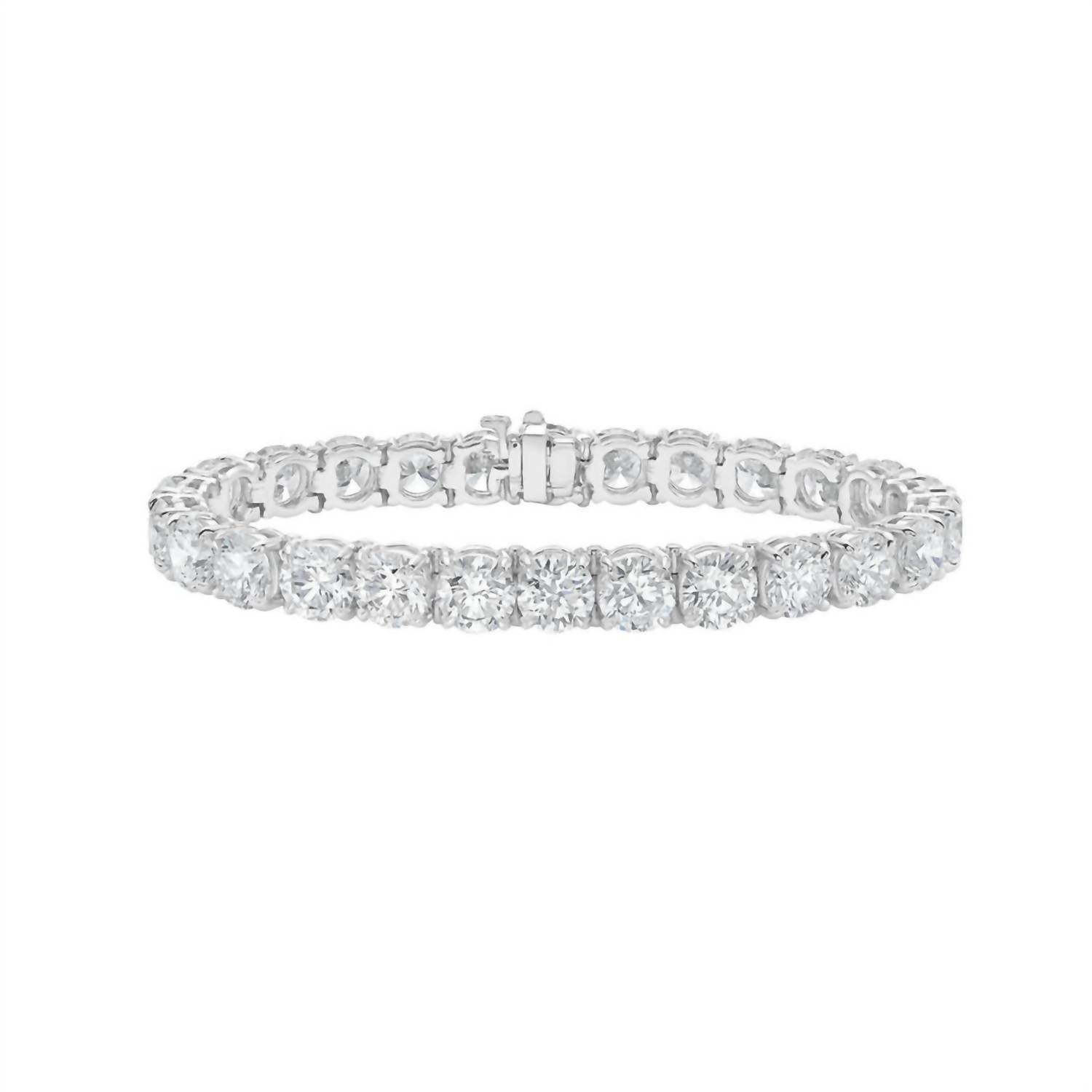 Diana M Jewels - Women's Round Lab-grown Diamond Fashion Ring Bracelet (15.00 Ct) - Grand