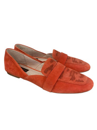 Sanctuary Women's Sass Suede Slide Loafer in chili - women's flats