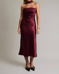Le Lis - Strapless Scarf Detail Midi Dress
