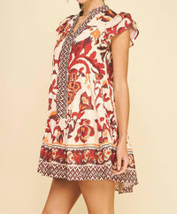 Pinch - Contrast Floral Mini Dress
