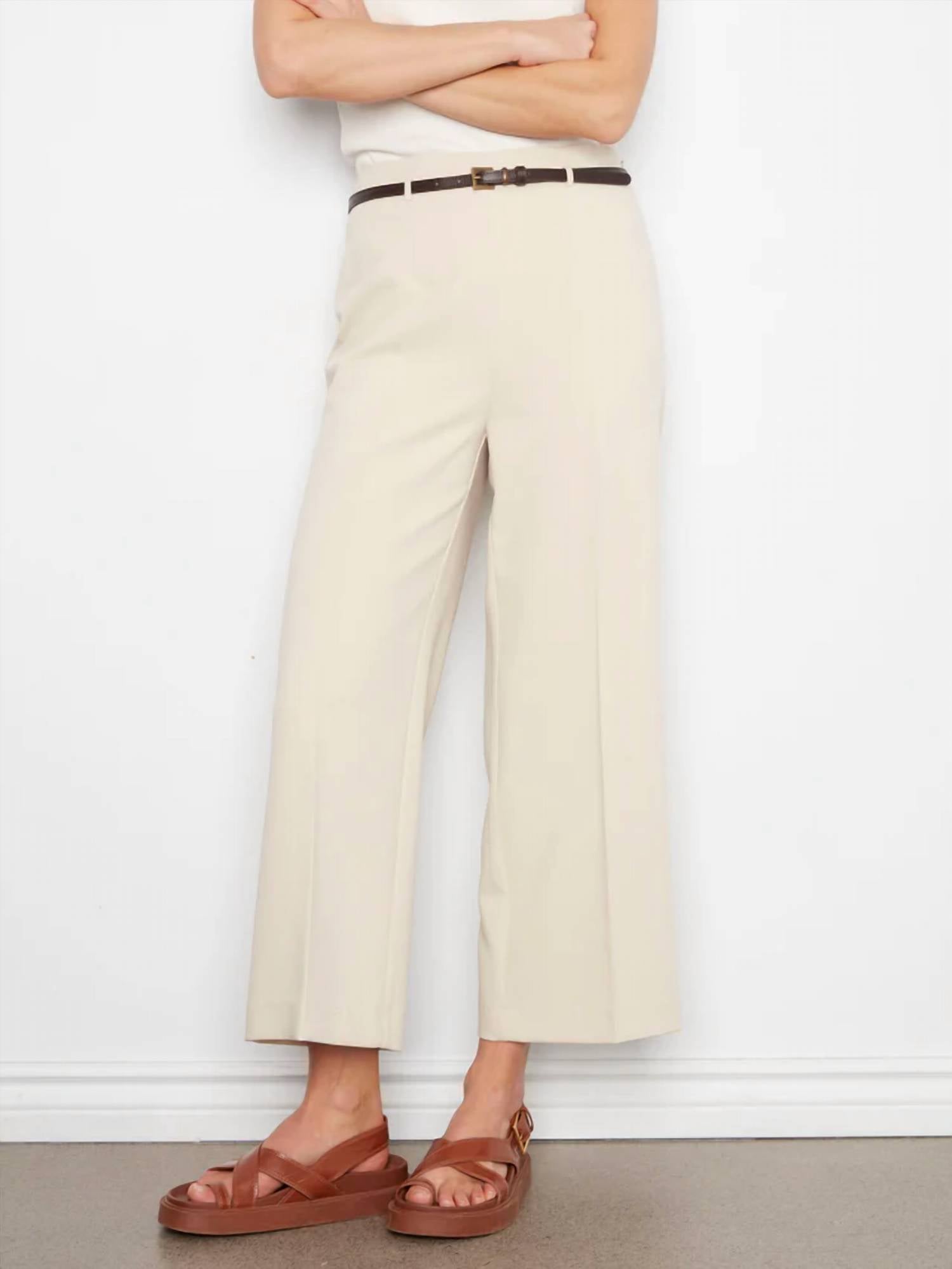 Charlie B - Cropped Dressy Belted Pants