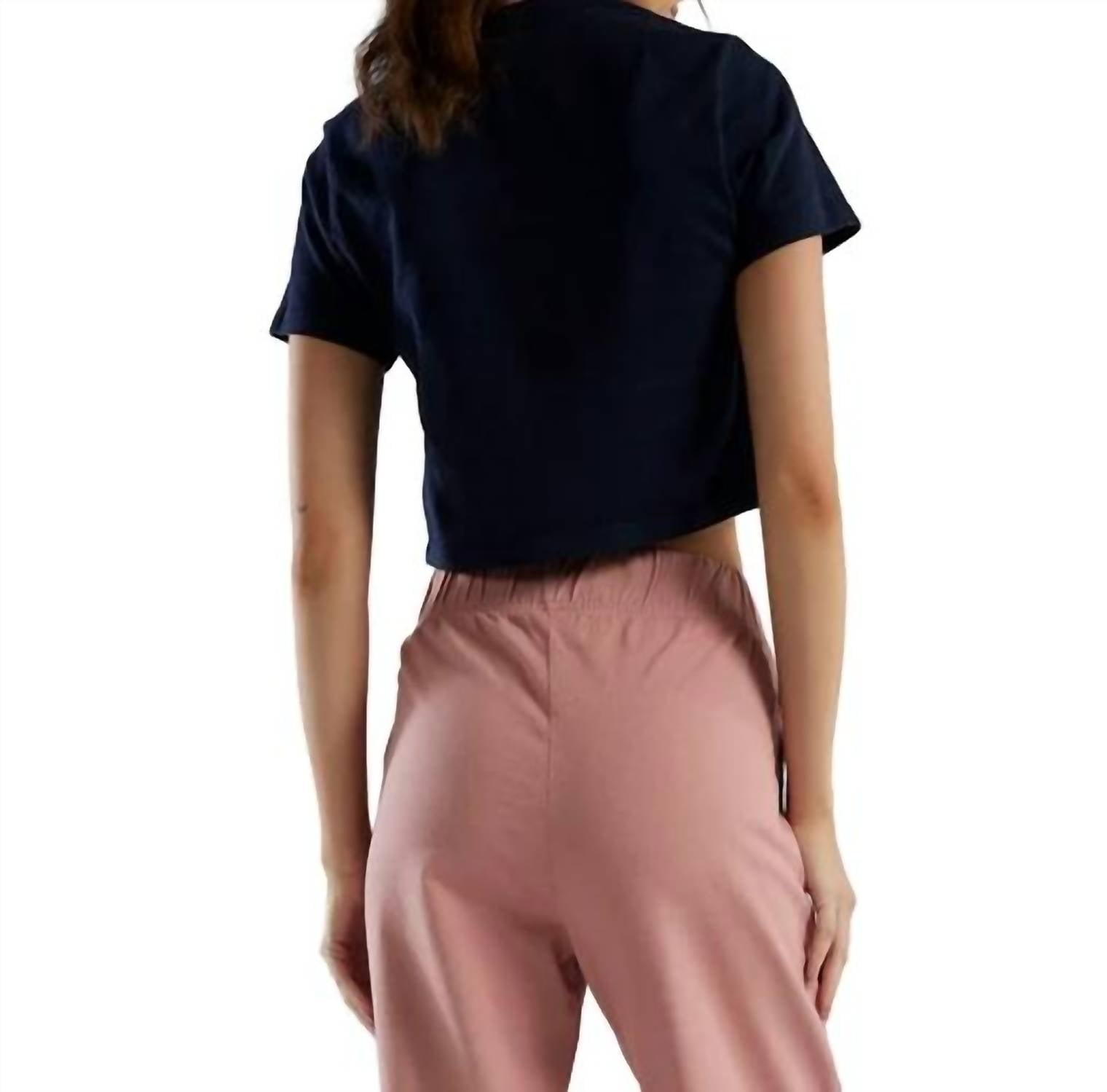Les Tien - Daria Crop Jersey Tee