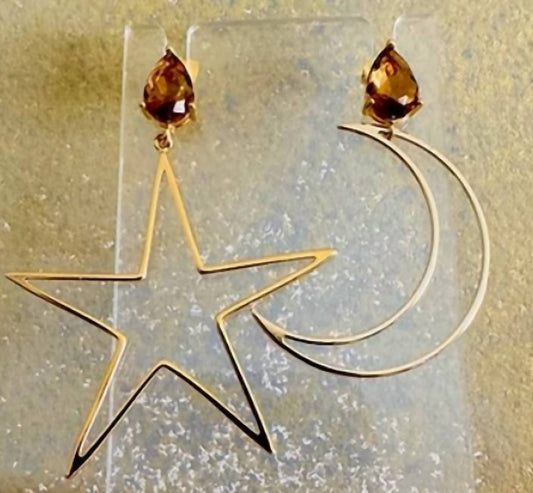 Avenue Chic - My Moon & Star Earrings