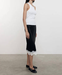 Enza Costa - Hammered Satin Slip Midi Skirt