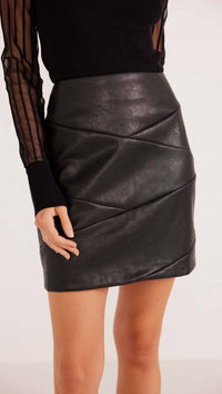 Minkpink - Leena Polyurethane Mini Skirt